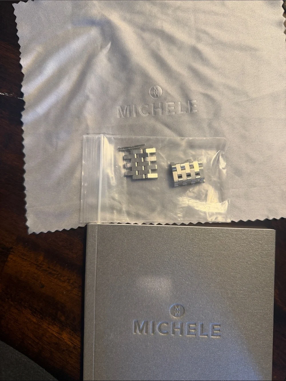 MICHELE Stainless Steel Diamond Accent Women's Watch - Silver & White